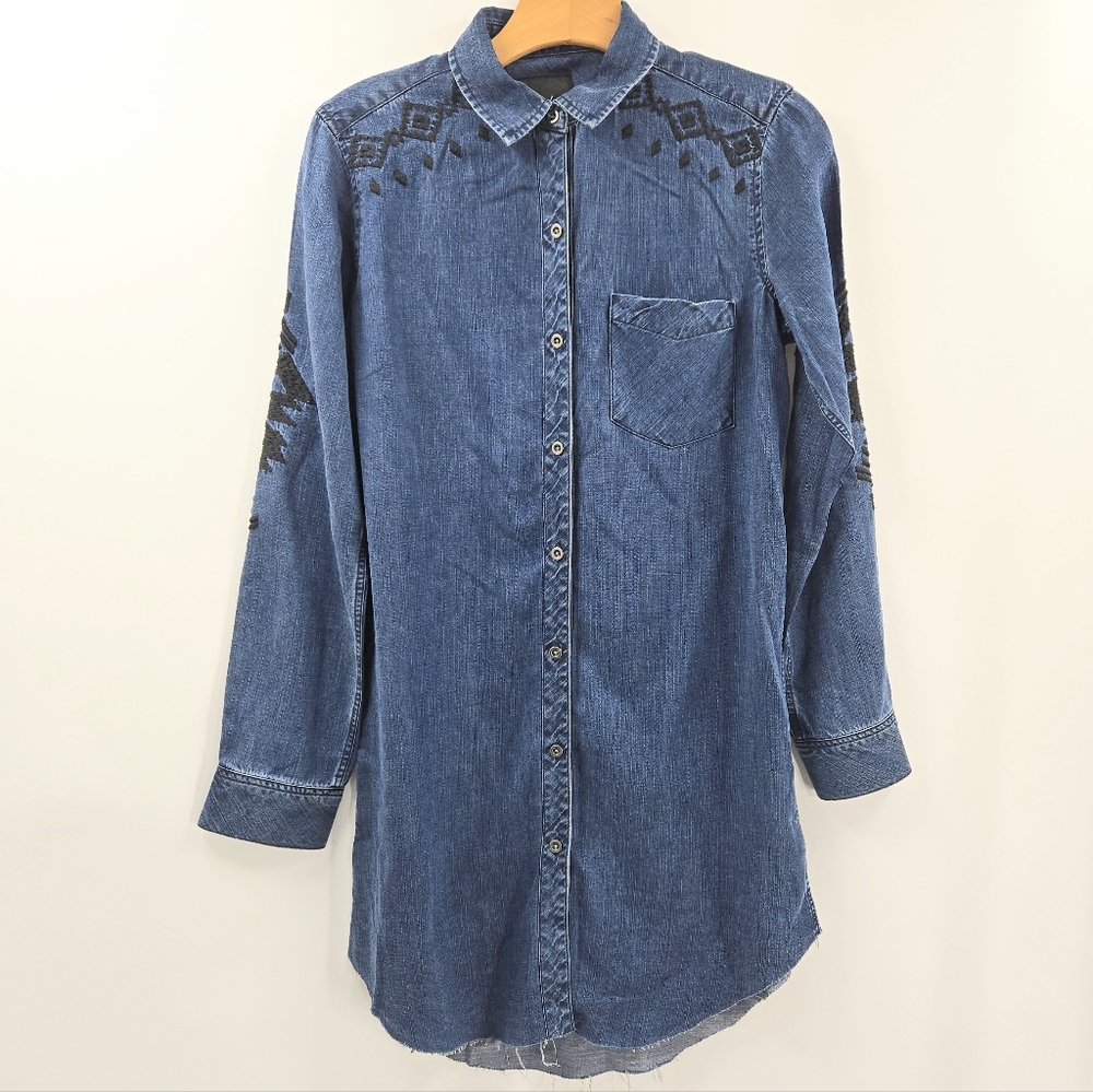 Rails‎ Ashland Dress Chambray Aztec Embroidered - Picture 5 of 16